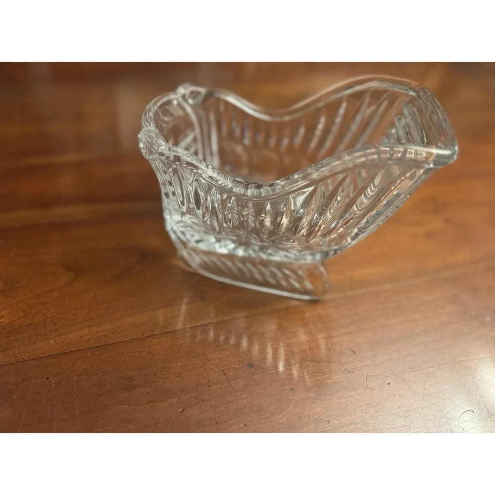 Princess House Royal Highlights Lead‎ Crystal Sleigh Candle Holder